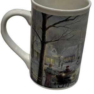 Thomas Kinkade 2001 Christmas Village Mug Thomas Kinkade Memories of Christmas